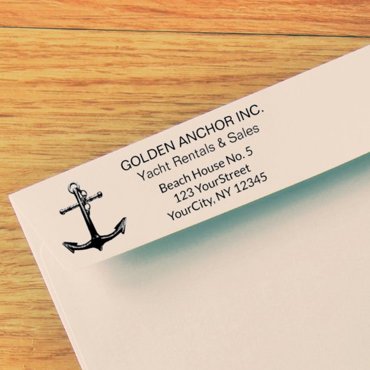 Professional Classy Nautical Anchor Business Zelfinktende Stempel