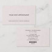 Professional Clean Layout Linen Benoeming Visitekaartje (Voorkant / Achterkant)