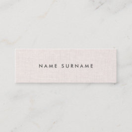 Professional Clean Layout Linen Mini-Visitekaartje Mini Visitekaartje