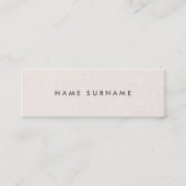 Professional Clean Layout Linen Mini-Visitekaartje Mini Visitekaartje (Voorkant)