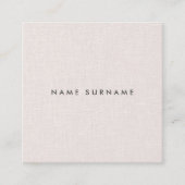 Professional Clean Linen Square Visitekaartje (Voorkant)