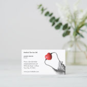 Professional Clean Medical Doctor Business Card Visitekaartje (Staand voorkant)