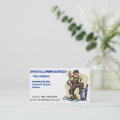 Professional Cleaner Visitekaartje (Staand voorkant)