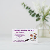 Professional Cleaner Visitekaartje (Staand voorkant)