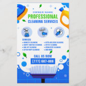 Professional Cleaning Service Business Adverteren Flyer (Voorkant)