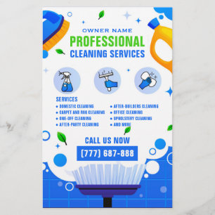 Professional Cleaning Service Business Adverteren Flyer
