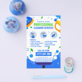 Professional Cleaning Service Business Adverteren Flyer (Enkel)