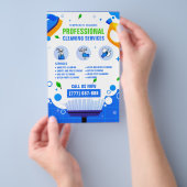 Professional Cleaning Service Business Adverteren Flyer (Hand)