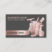 Professional Cleaning Service Modern Roos Gold Visitekaartje (Voorkant)