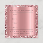 Professional Cleaning Service Residence Roos Gold Afsprakenkaartje (Achterkant)