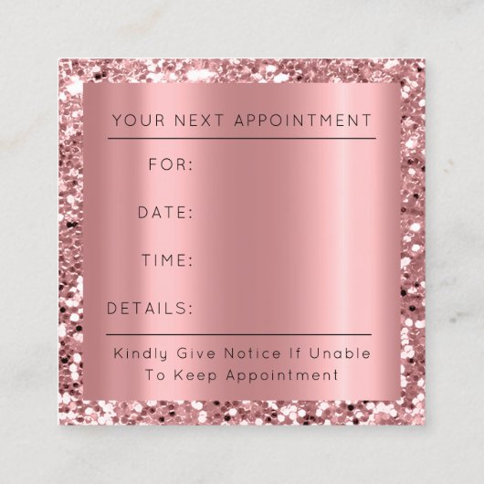 Professional Cleaning Service Residence Roos Gold Afsprakenkaartje (Achterkant)