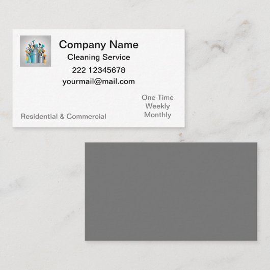 Professional Cleaning Service Visitekaartje (Voorkant / Achterkant)