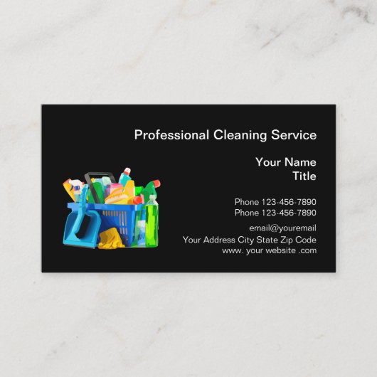 Professional Cleaning Service Visitekaartje (Voorkant)