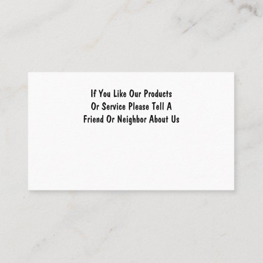 Professional Cleaning Service Visitekaartje (Achterkant)