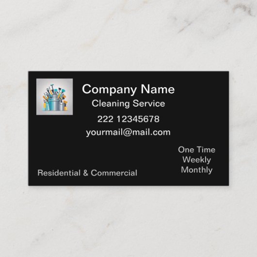 Professional Cleaning Service Visitekaartje (Voorkant)