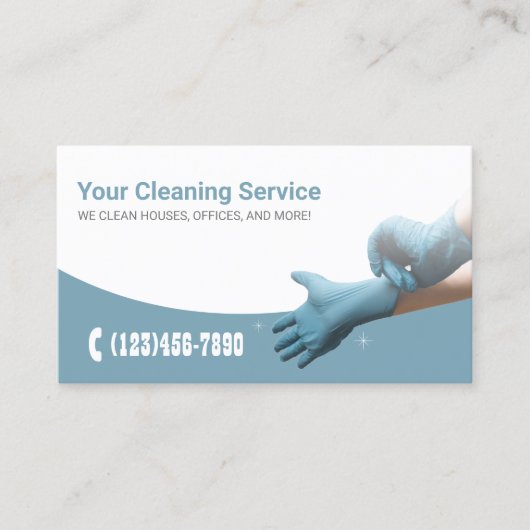Professional Cleaning Service Visitekaartje (Voorkant)