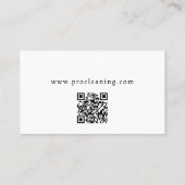 Professional Cleaning Service Visitekaartje (Achterkant)