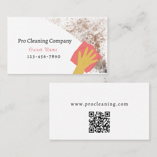 Professional Cleaning Service Visitekaartje (Voorkant / Achterkant)