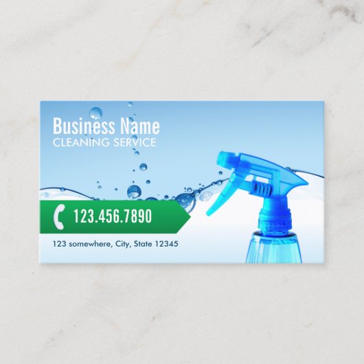 Professional Cleaning Service Visitekaartje (Voorkant)