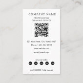 Professional Cleaning Services Logo Modern Black Visitekaartje (Achterkant)