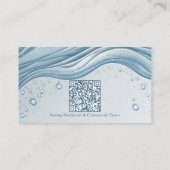 Professional Cleaning Services Soft Blue Accent  Visitekaartje (Achterkant)