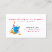 Professional Cleaning Supplies Clean Service Visitekaartje (Voorkant)