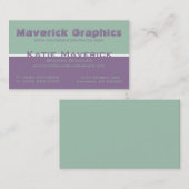 Professional Color Duos-Visitekaartje Visitekaartje (Voorkant / Achterkant)