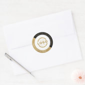 Professional Company Logo Gold Hartelijk dank Ronde Sticker (Envelop)