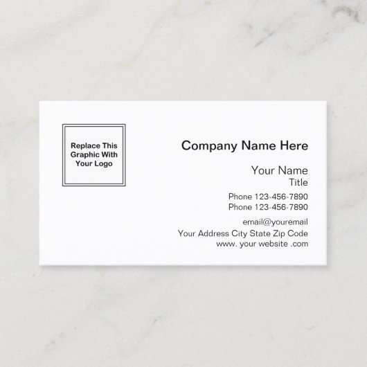 Professional Company Logo Visitekaartje (Voorkant)