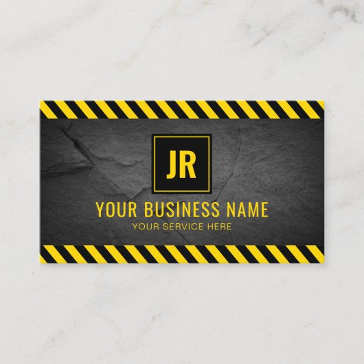 Professional Construction Builder Visitekaartje (Voorkant)