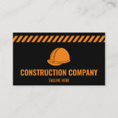 Professional Construction Contractor Builder Metal Visitekaartje (Voorkant)