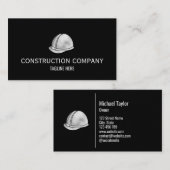 Professional Construction Contractor Builder Metal Visitekaartje (Voorkant / Achterkant)