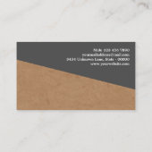 Professional Construction Contractor & Handyman Visitekaartje (Achterkant)