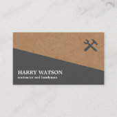 Professional Construction Contractor & Handyman Visitekaartje (Voorkant)