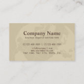 Professional Construction Global Tools Carpentry Visitekaartje (Achterkant)