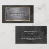 Professional Construction Metallic Visitekaartje (Voorkant / Achterkant)