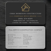 Professional Construction Tradesman Visitekaartje