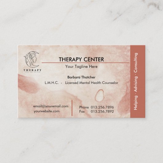 Professional | Consultant | Therapist Visitekaartje (Voorkant)