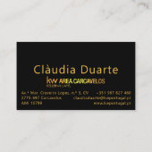 Professional Consultora Imobiliária Logo Gold1 Visitekaartje (Achterkant)