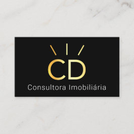 Professional Consultora Imobiliária Logo Gold1 Visitekaartje