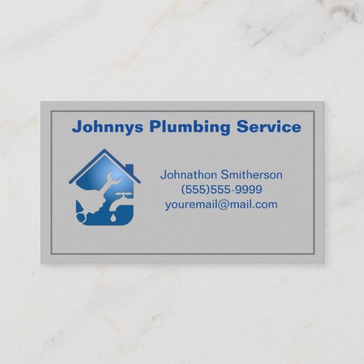Professional Contractor Plumbing Service Visitekaartje (Voorkant)
