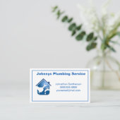 Professional Contractor Plumbing Service Visitekaartje (Staand voorkant)