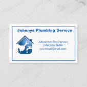 Professional Contractor Plumbing Service Visitekaartje (Voorkant)