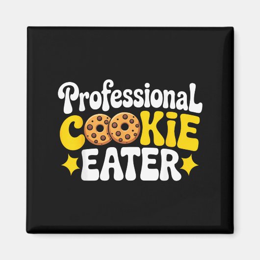 Professional Cookie Eater Cookie Lover Chocolate C Magneet (Voorkant)