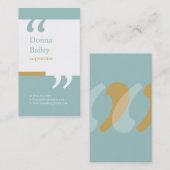 Professional Copywriter Visitekaartje (Voorkant / Achterkant)