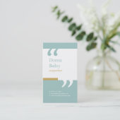 Professional Copywriter Visitekaartje (Staand voorkant)