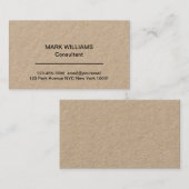 Professional Corporate Consultant-Visitekaartjes Visitekaartje (Voorkant / Achterkant)