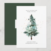 Professional Corporate Logo Holiday Greeting Kaart (Voorkant / Achterkant)