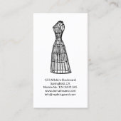 Professional Costume Designer Specialist Stylist Visitekaartje (Achterkant)