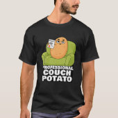 Professional Couch Potato Lazy Day Gift Funny Meme T-shirt (Voorkant)